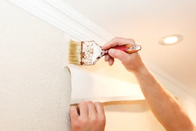 Pose de papier peint à Proissans — revêtements muraux et toiles de verre